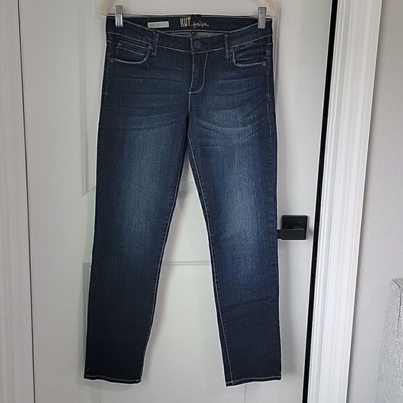 Kut From The Kloth Katy Boyfriend Straight Leg Mid Rise Jeans - Size 4 - Picture 1 of 16